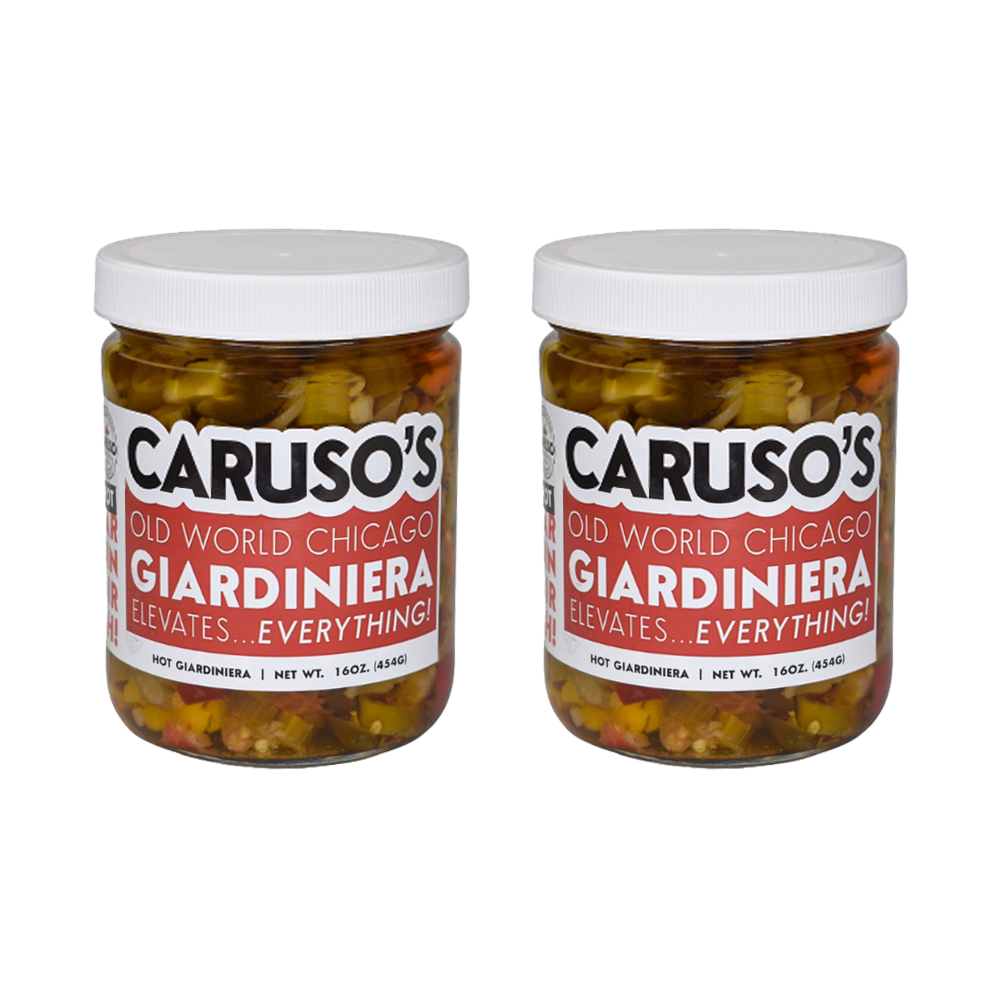 Caruso Provisions Hot Giardiniera Peppers, 16 OZ