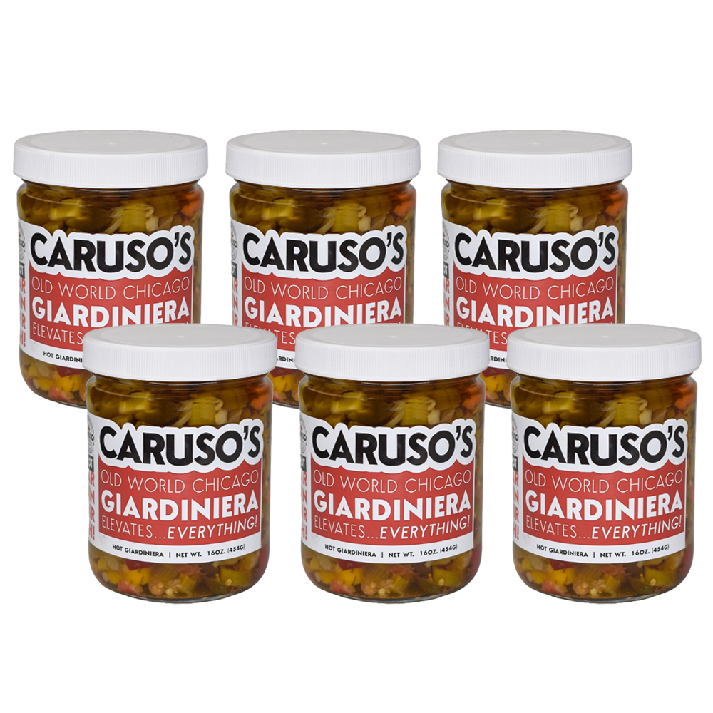 Caruso Provisions Hot Giardiniera Peppers, 16 OZ
