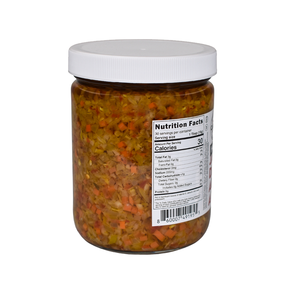 Caruso's Hot Giardiniera Relish